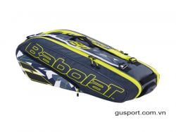 Túi Tennis Babolat PURE AERO X6 Pack Grey/Yellow/White (751222-370)