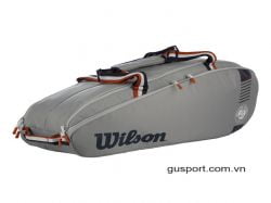 Túi Tennis WILSON ROLAND GARROS TEAM 6PK Grey/ Blue (WR8019101001)