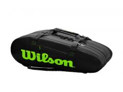 Túi Tennis Wilson Super Tour 3 Com 15 Pack Charco/Green- WR8004101001