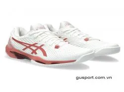 Giày Tennis Asics Nữ Solution Speed FF 2.0 White/Light Garnet ( 1042A136-105)