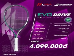 Vợt Tennis Babolat Evo Drive 115 WIMBLEDON (240Gr) -102469