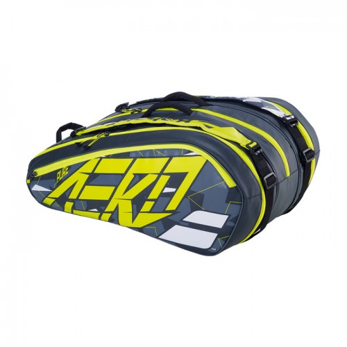 Túi Tennis Babolat PURE AERO X12 Pack (751221-370) Grey/Yellow/White 0