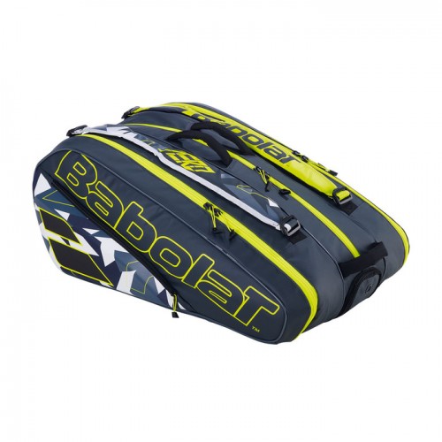 Túi Tennis Babolat PURE AERO X12 Pack (751221-370) Grey/Yellow/White 0