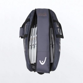 Túi Tennis Head Djokovic 9R Supercombi Anthrazite/Black -283252-ANBK 1