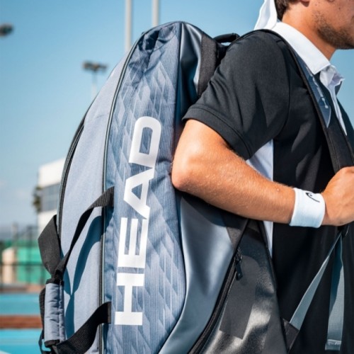 Túi Tennis Head Djokovic 9R Supercombi Anthrazite/Black -283252-ANBK 3