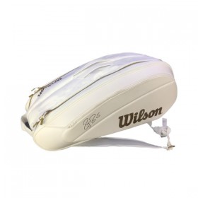 Túi tennis FEDERER DNA 12 PACK Wh/Go WR8004401001