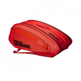 Túi tennis WILSON FEDERER DNA 12 PACK INFRARED WRZ830812  0