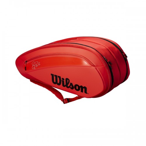 Túi tennis WILSON FEDERER DNA 12 PACK INFRARED WRZ830812  0