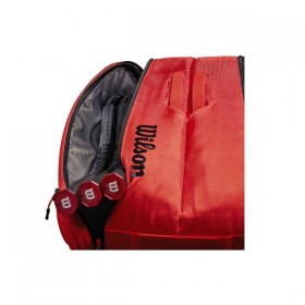 Túi tennis WILSON FEDERER DNA 12 PACK INFRARED WRZ830812  2
