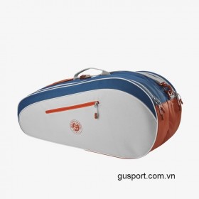 Túi Tennis WILSON ROLAND GARROS TEAM 6PK Cream/Clay/Navy (WR8031401001) 0