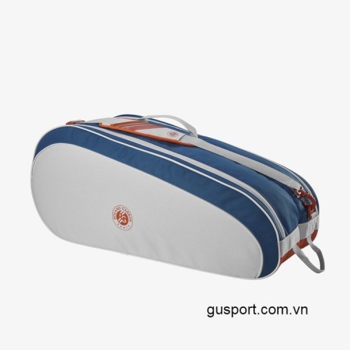 Túi Tennis WILSON ROLAND GARROS TEAM 6PK Cream/Clay/Navy (WR8031401001) 0