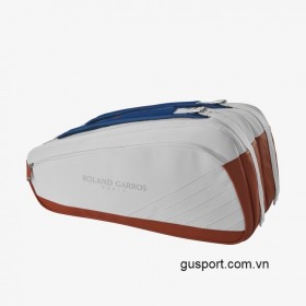 Túi Tennis Wilson ROLAND GARROS Super Tour 9pack Cream/Clay (WR8030801001) 0