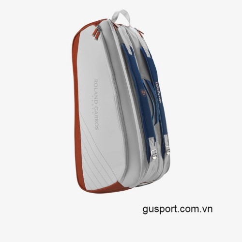 Túi Tennis Wilson ROLAND GARROS Super Tour 9pack Cream/Clay (WR8030801001) 1