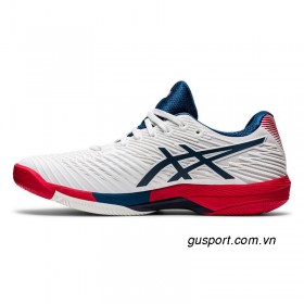 Giày Tennis Asics Solution Speed FF 2.0 (1041A182-101) White/ Mako Blue 1