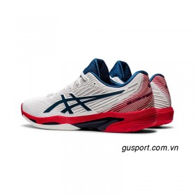 Giày Tennis Asics Solution Speed FF 2.0 (1041A182-101) White/ Mako Blue 2