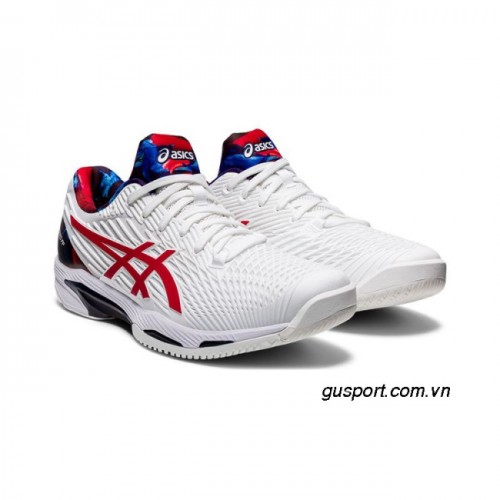 Giày tennis Asics Solution Speed FF 2.0 White/Classic Red (1041A286-110) 0