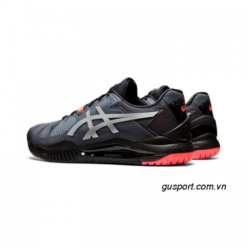 Giày tennis Asics Gel Resolution 8 (1041A146-010) Black/Sunrise Red 1