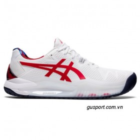 Giày tennis Asics Gel Resolution 8 White/Classic Red (1041A292-110 ) 4