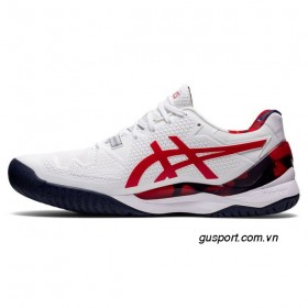 Giày tennis Asics Gel Resolution 8 White/Classic Red (1041A292-110 ) 3