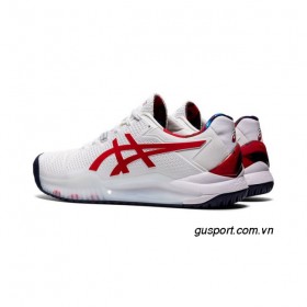 Giày tennis Asics Gel Resolution 8 White/Classic Red (1041A292-110 ) 2