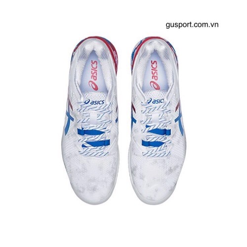 Giày Tennis Gel Resolution 8 Retro Tokyo - White/Electric Blue (1041A111-100) 3
