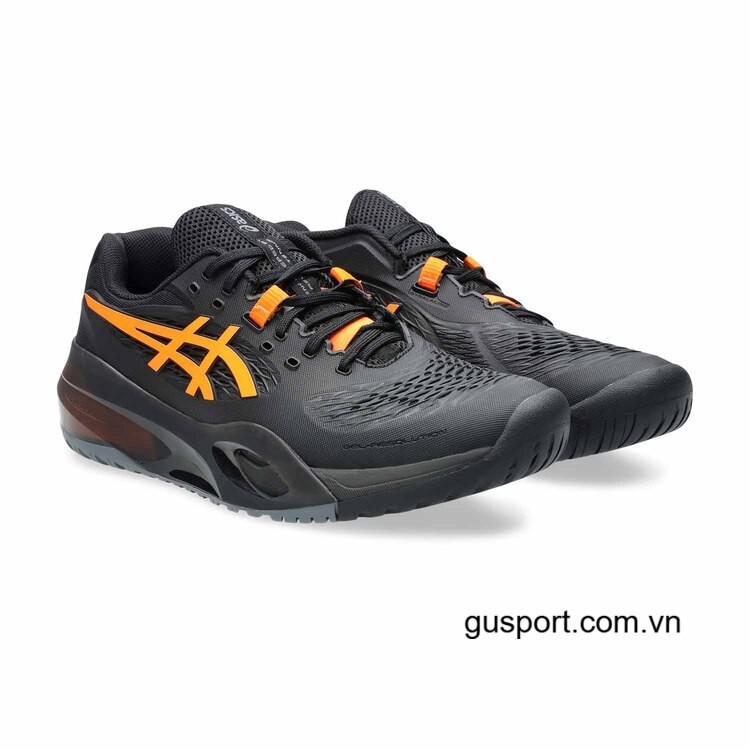 Giày Tennis Asics Gel Resolution X Black/Shocking Orange (1041A481-001)