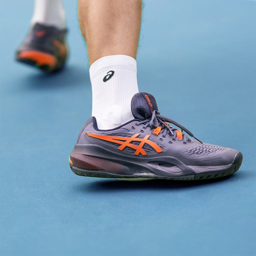 Giày Tennis Asics Gel Resolution X Greyish Purple/Nova Orange (1041A481-500) 5