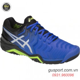 Giày Tennis Asics Gel Resolution 7 Blk/Bl/Ye (E701Y-407) 4