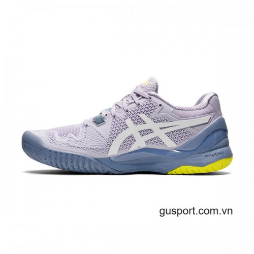 Giày Tennis Nữ Asics Gel Resolution 8 Murasaki/White (1042A072-501) 1