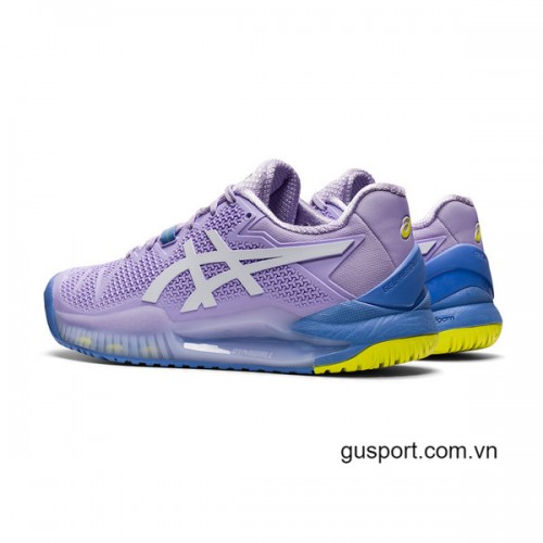 Giày Tennis Nữ Asics Gel Resolution 8 Murasaki/White (1042A072-501) 2