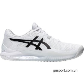 Giày Tennis Nữ Asics Gel Resolution 8 White/Black (1042A072-101) 0