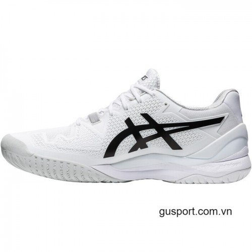Giày Tennis Nữ Asics Gel Resolution 8 White/Black (1042A072-101) 1