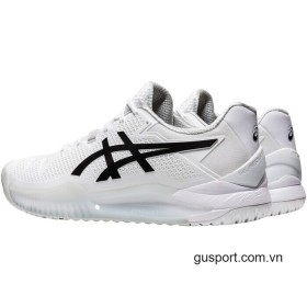Giày Tennis Nữ Asics Gel Resolution 8 White/Black (1042A072-101) 2
