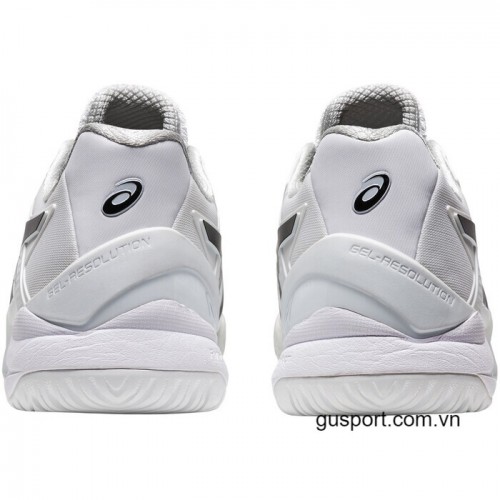 Giày Tennis Nữ Asics Gel Resolution 8 White/Black (1042A072-101) 4