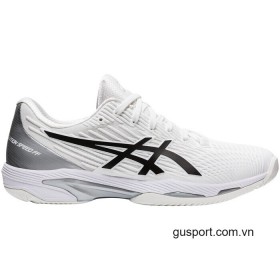 Giày Tennis Asics Nữ Solution Speed FF 2.0 (1042A136-100)-White/Black 0