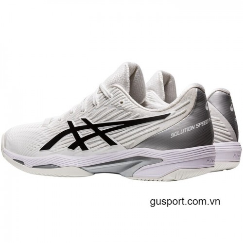 Giày Tennis Asics Nữ Solution Speed FF 2.0 (1042A136-100)-White/Black 2