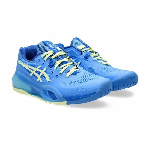 Giày Tennis Nữ Asics Gel Resolution X Blue/Huddle Yellow (1042A279-400) 0