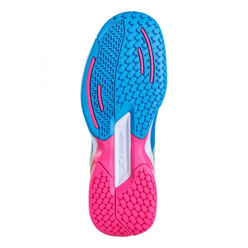 Giày Tennis Trẻ Em  BABOLAT JET ALL COURT (33S20648-4066)- Turquoise/Pink 1