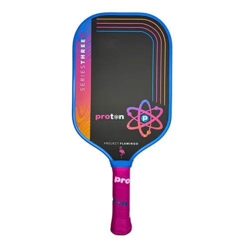 Vợt Pickleball Proton Series Three Blue/Pink 15mm (227GR) 0