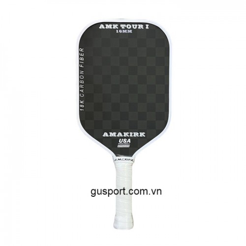 Vợt Pickleball AMAKIRK 18K TOUR 1 (230Gr)- White 0
