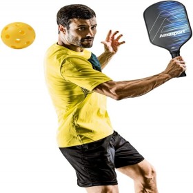Vợt Pickleball AMASPORT PROTON Carbon Friction Textured Surface (230gr)-PA016-BBW 3