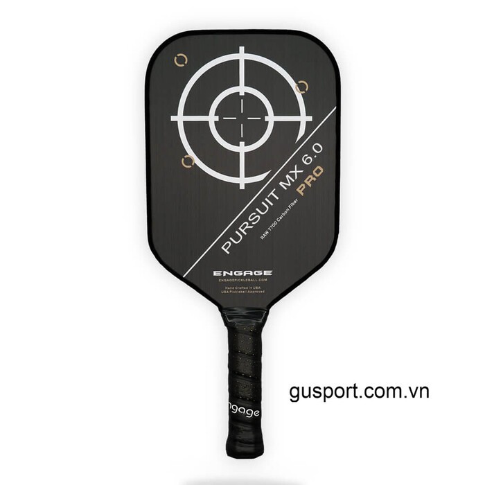 Vợt Pickleball Engage Pursuit Pro MX 6.0 Carbon Fiber 16mm (234gr)