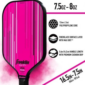 Vợt Pickleball Franklin Signature Pro 13mm (218GR)- PINK 3