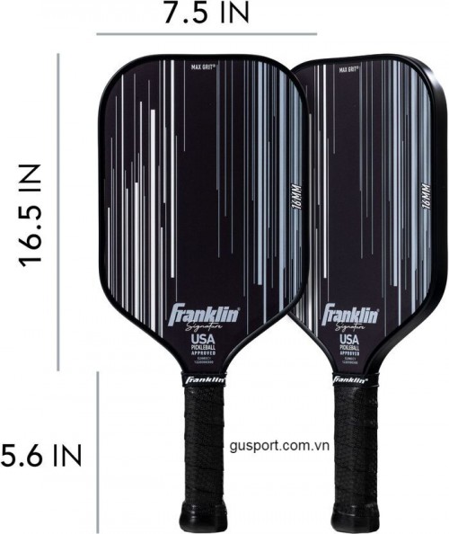 Vợt Pickleball Franklin Signature Pro 16mm (230GR)- Black 1