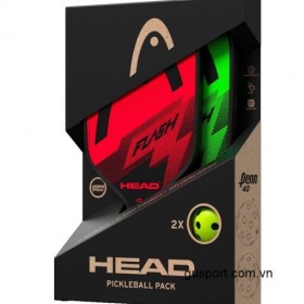 Vợt Pickleball Head FLASH (230gr)- 226102 (Set 2 vợt+Bóng+Túi) 0