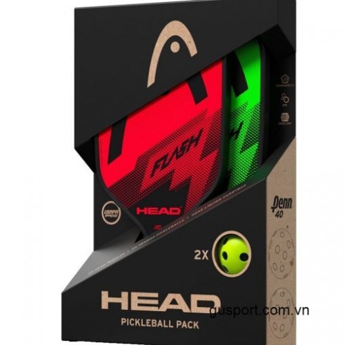 Vợt Pickleball Head FLASH (230gr)- 226102 (Set 2 vợt+Bóng+Túi) 0