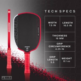Vợt Pickleball JOOLA Agassi Pro 16mm- 300837 0