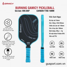 Vợt Pickleball Kaiwin Burning Gamicy T700 16mm 4