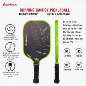 Vợt Pickleball Kaiwin Burning Gamicy T700 16mm 6