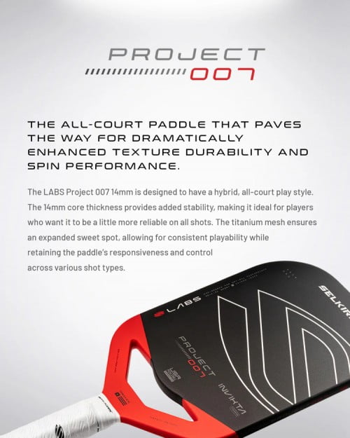 Vợt Pickleball Selkirk LABS Project 007 14mm Invikta (231GR)- Bản VALI 6